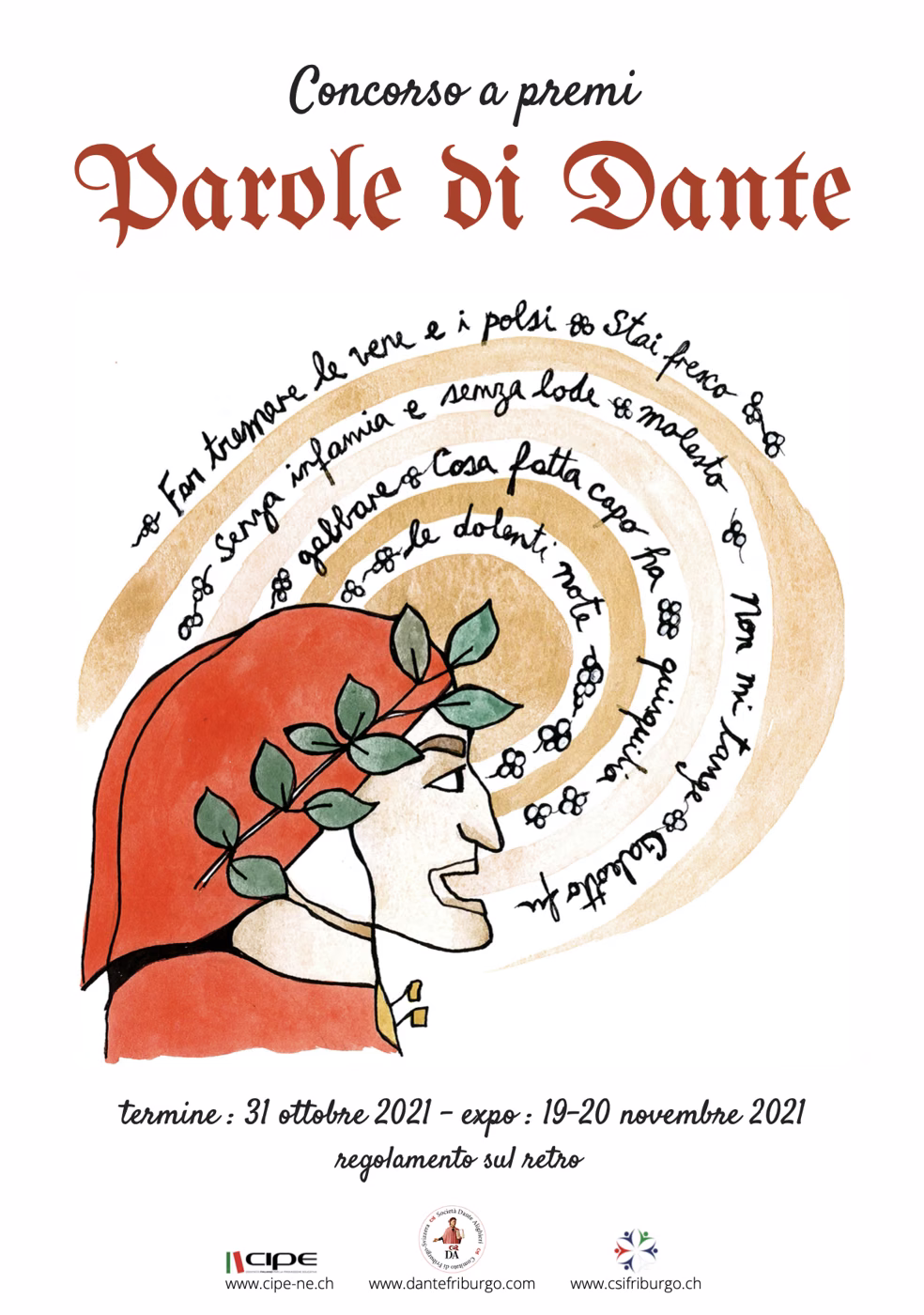 Locandina «Parole di Dante»