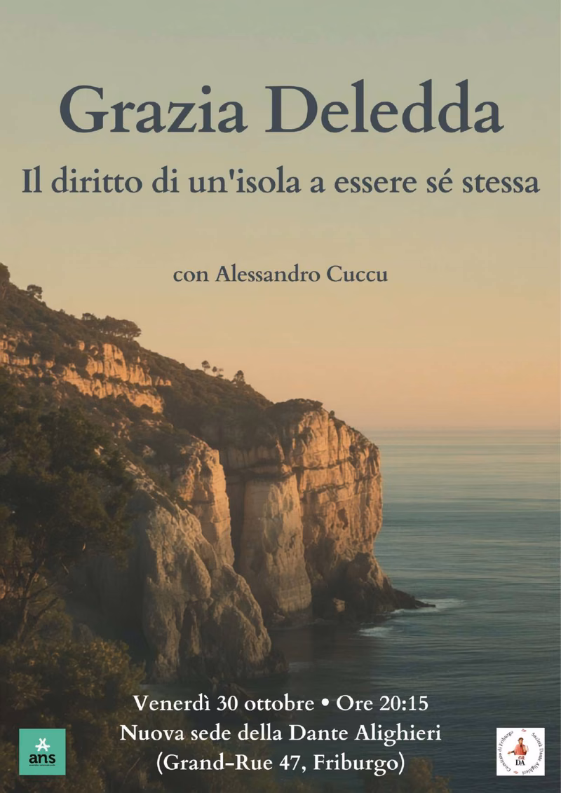 Locandina Grazia Deledda, venerdì 30 ottobre 2026